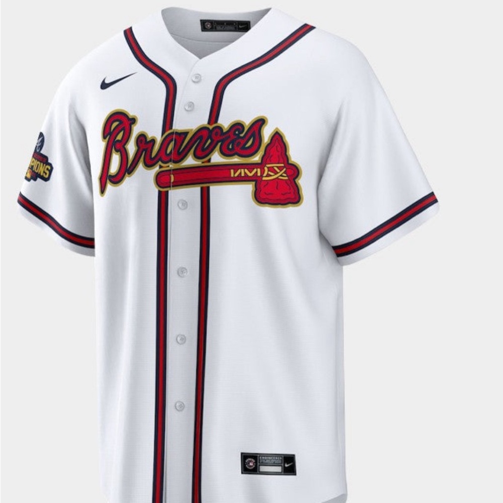 NWT Atlanta Braves Nike 2021 World Series Swanson Jersey